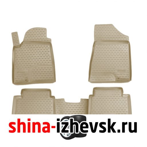Коврик Autofamily коврики в салон для NISSAN Teana II 2008-2014, 4 шт. , бежевый) в Ижевске